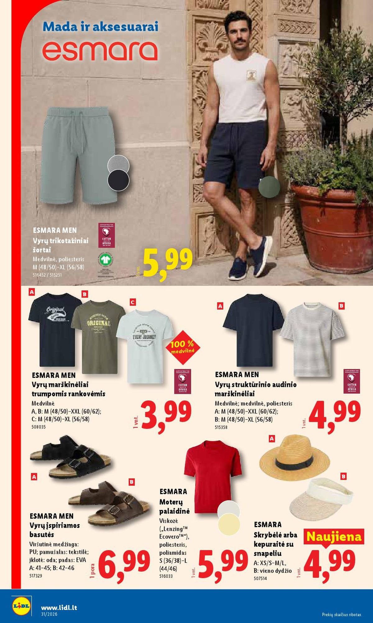 LIDL - Ne maisto prekių pasiūlymai (2026 07 27 - 2026 08 02)