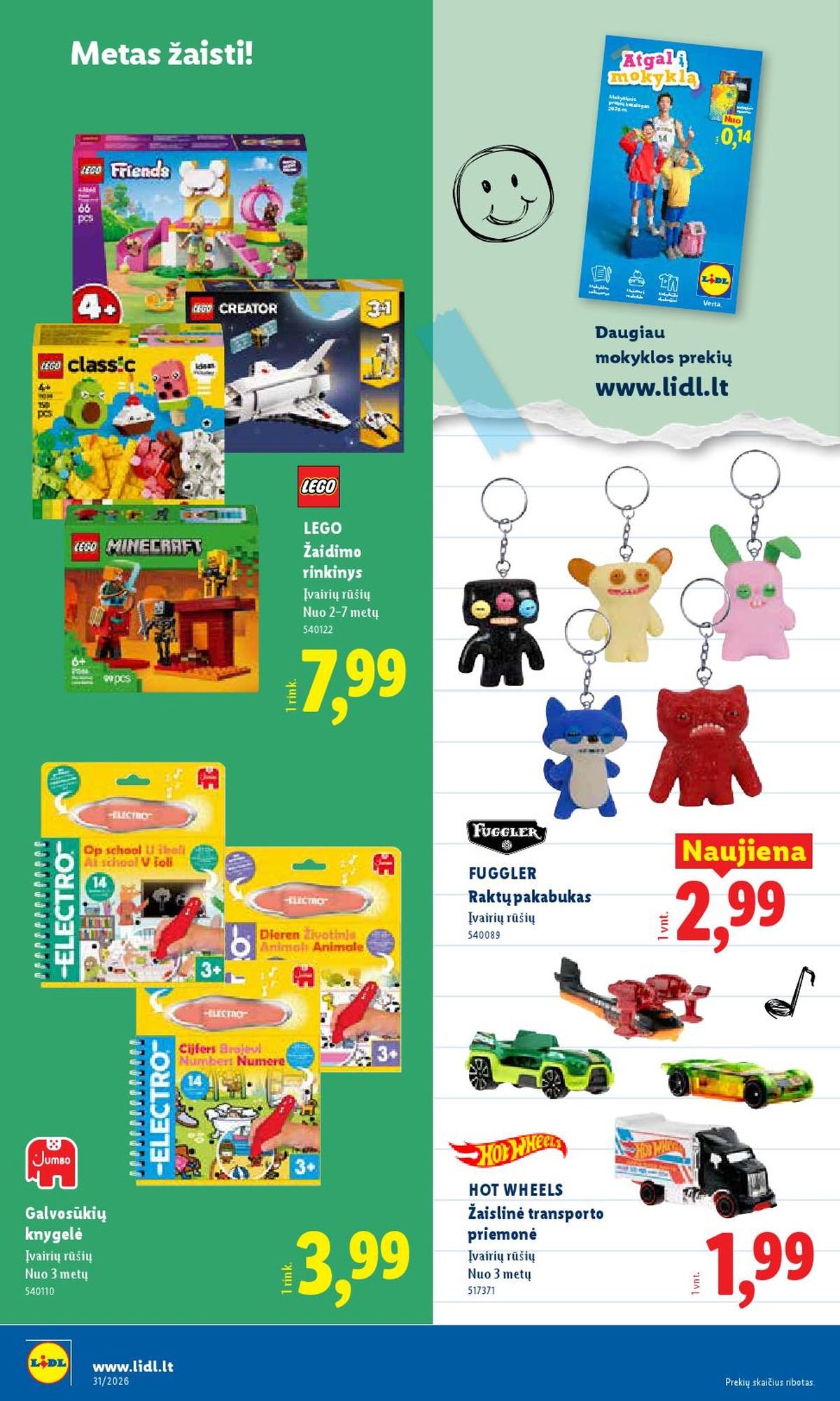 LIDL - Ne maisto prekių pasiūlymai (2026 07 27 - 2026 08 02)