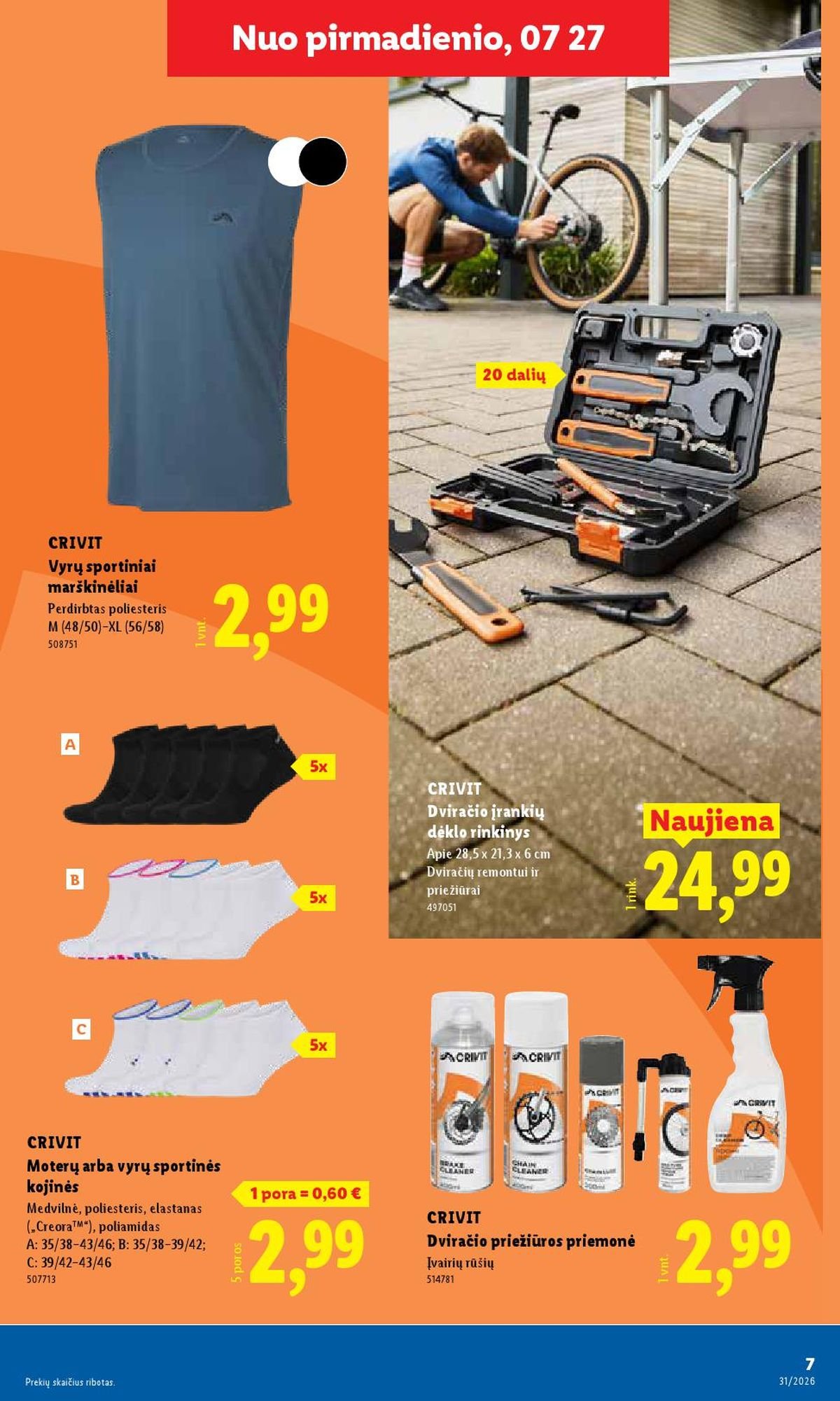 LIDL - Ne maisto prekių pasiūlymai (2026 07 27 - 2026 08 02)