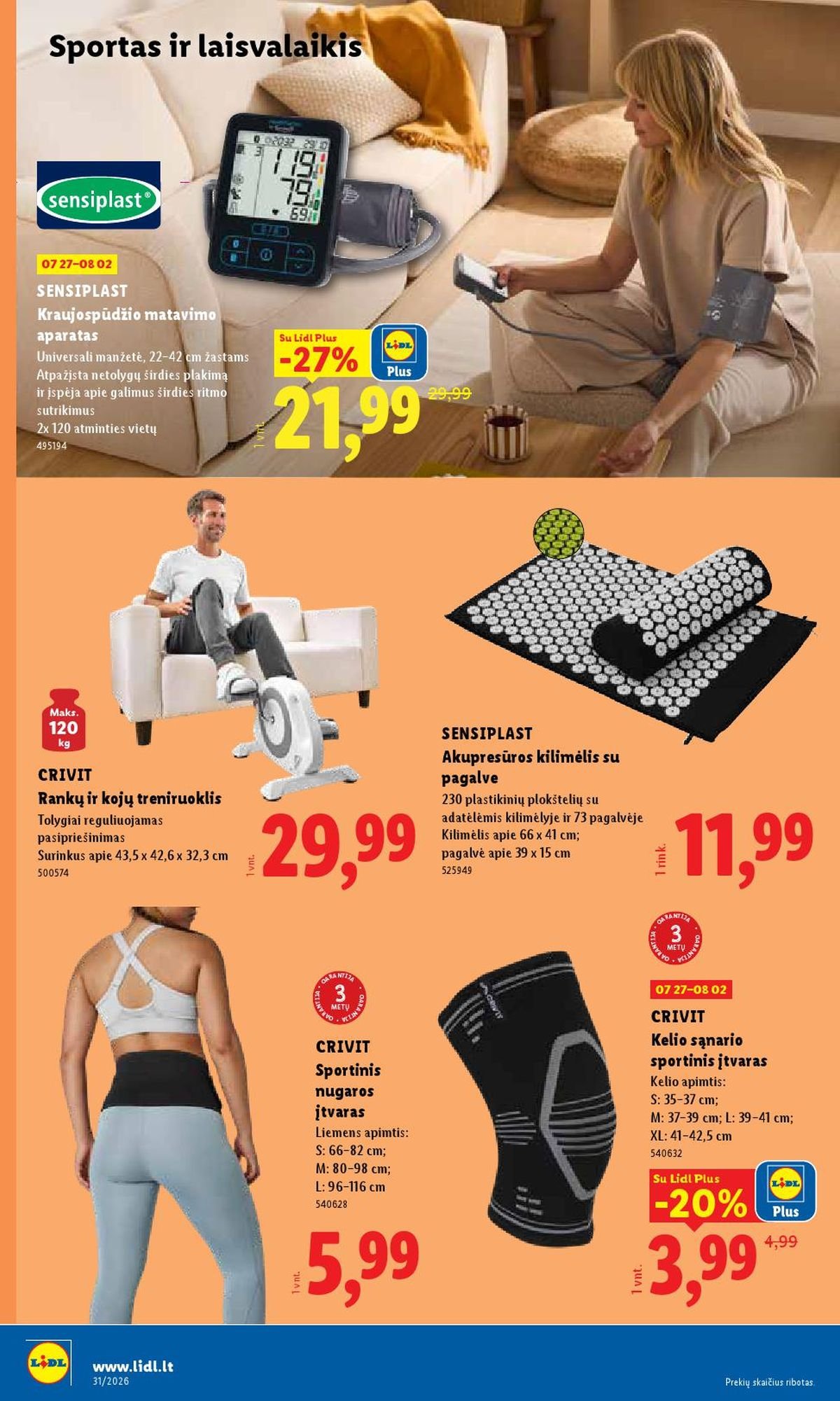 LIDL - Ne maisto prekių pasiūlymai (2026 07 27 - 2026 08 02)