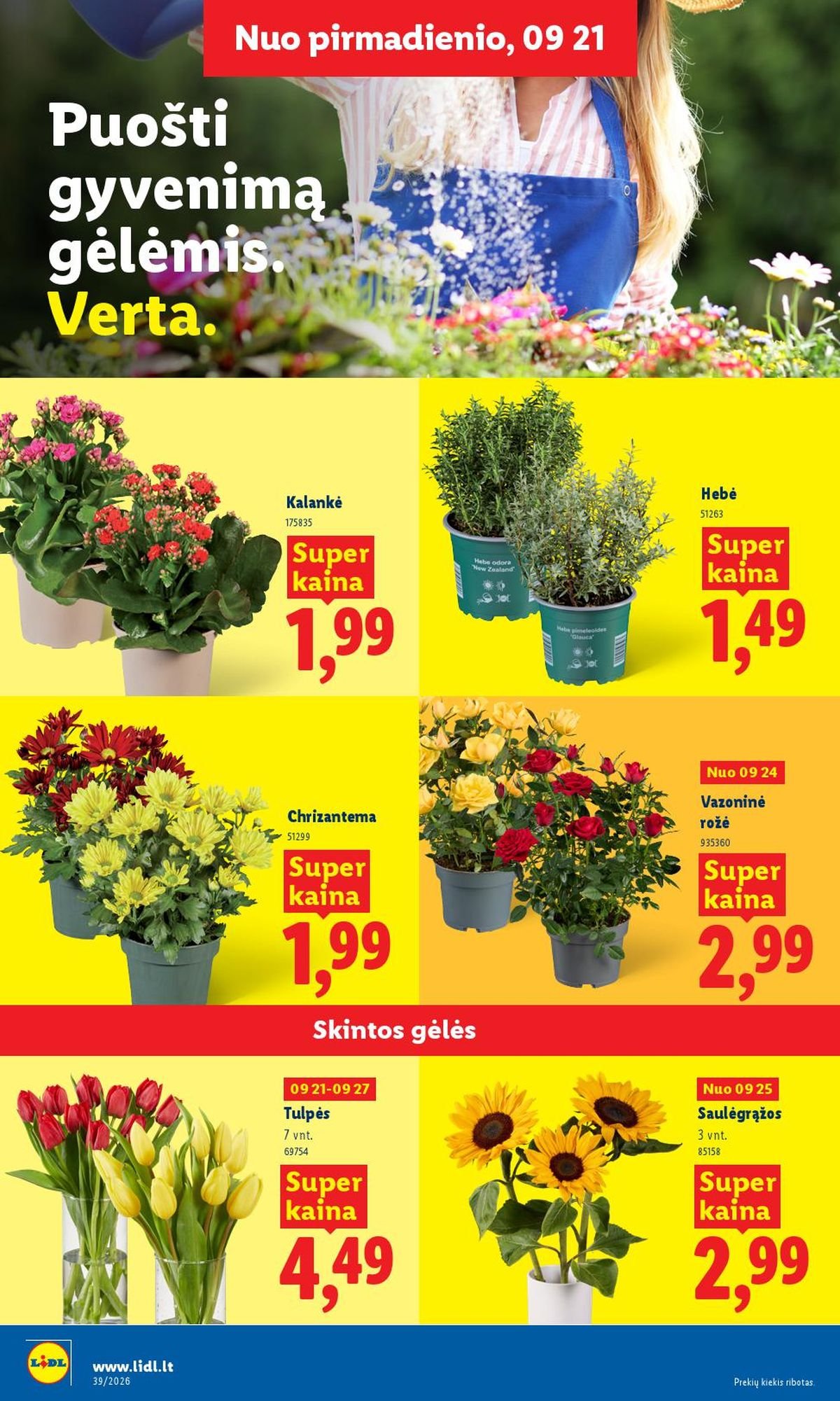 LIDL - Maisto prekių pasiūlymai (2026 09 21 - 2026 09 27)
