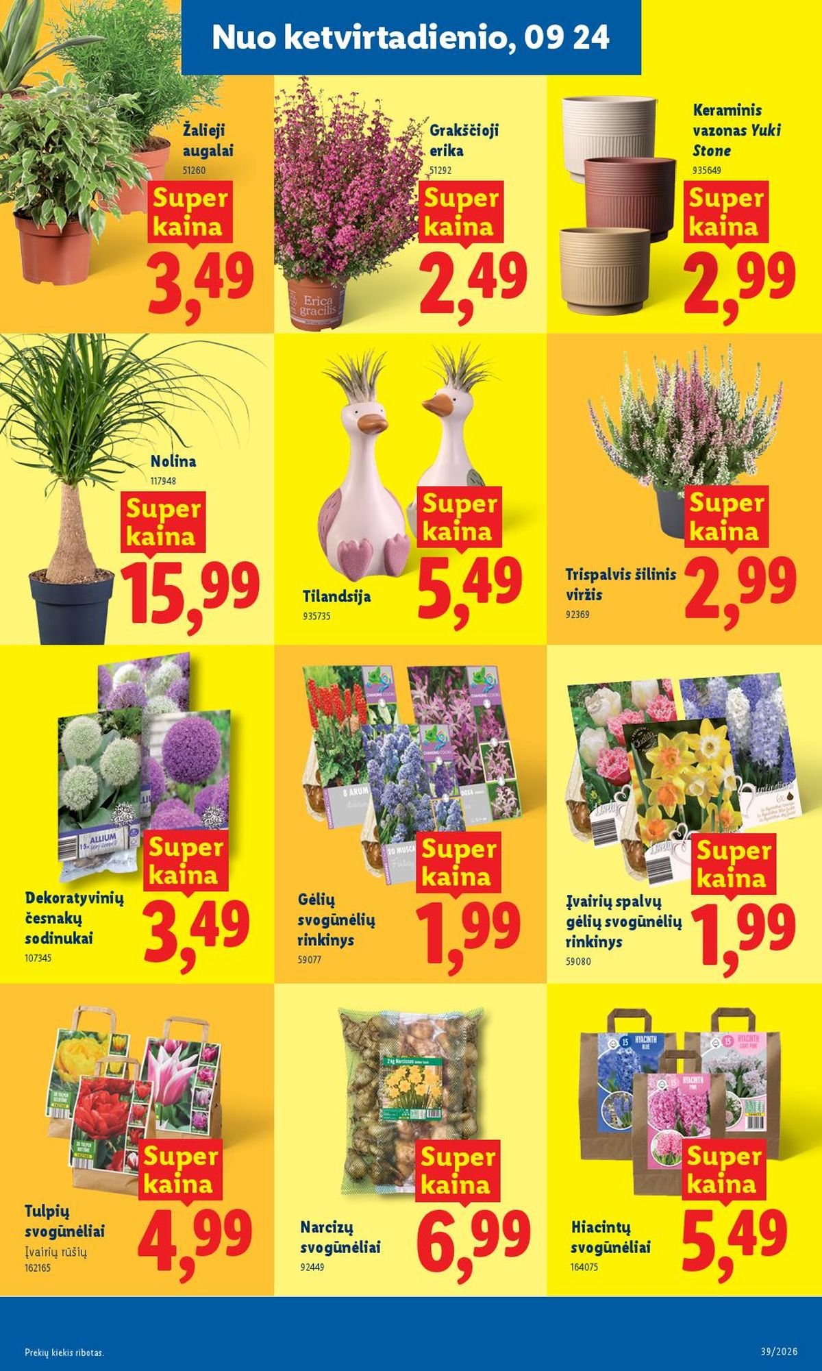 LIDL - Maisto prekių pasiūlymai (2026 09 21 - 2026 09 27)
