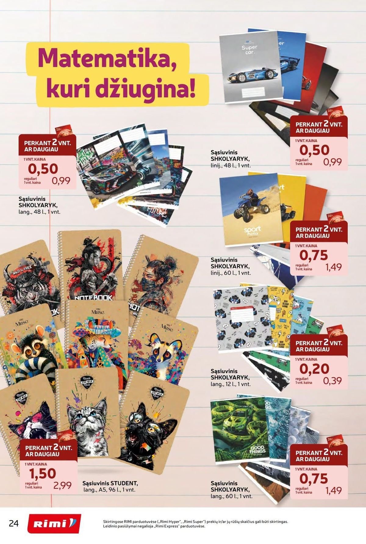 RIMI - Atgal į mokyklą (2026 07 28 - 2026 09 07)