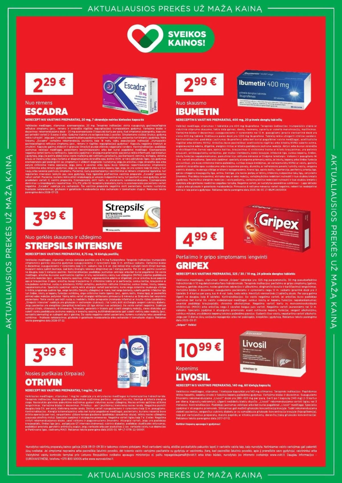 EUROVAISTINĖ (2026 09 01 - 2026 09 30)