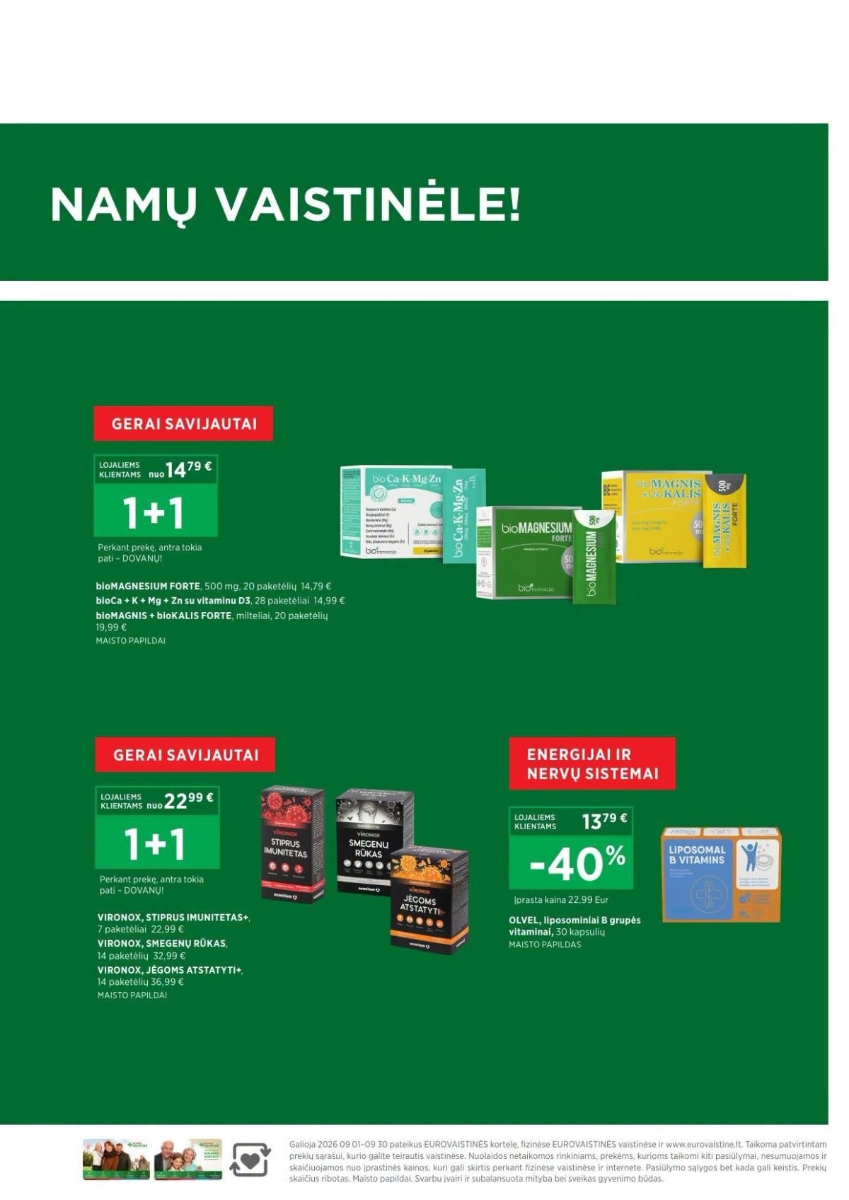 EUROVAISTINĖ (2026 09 01 - 2026 09 30)