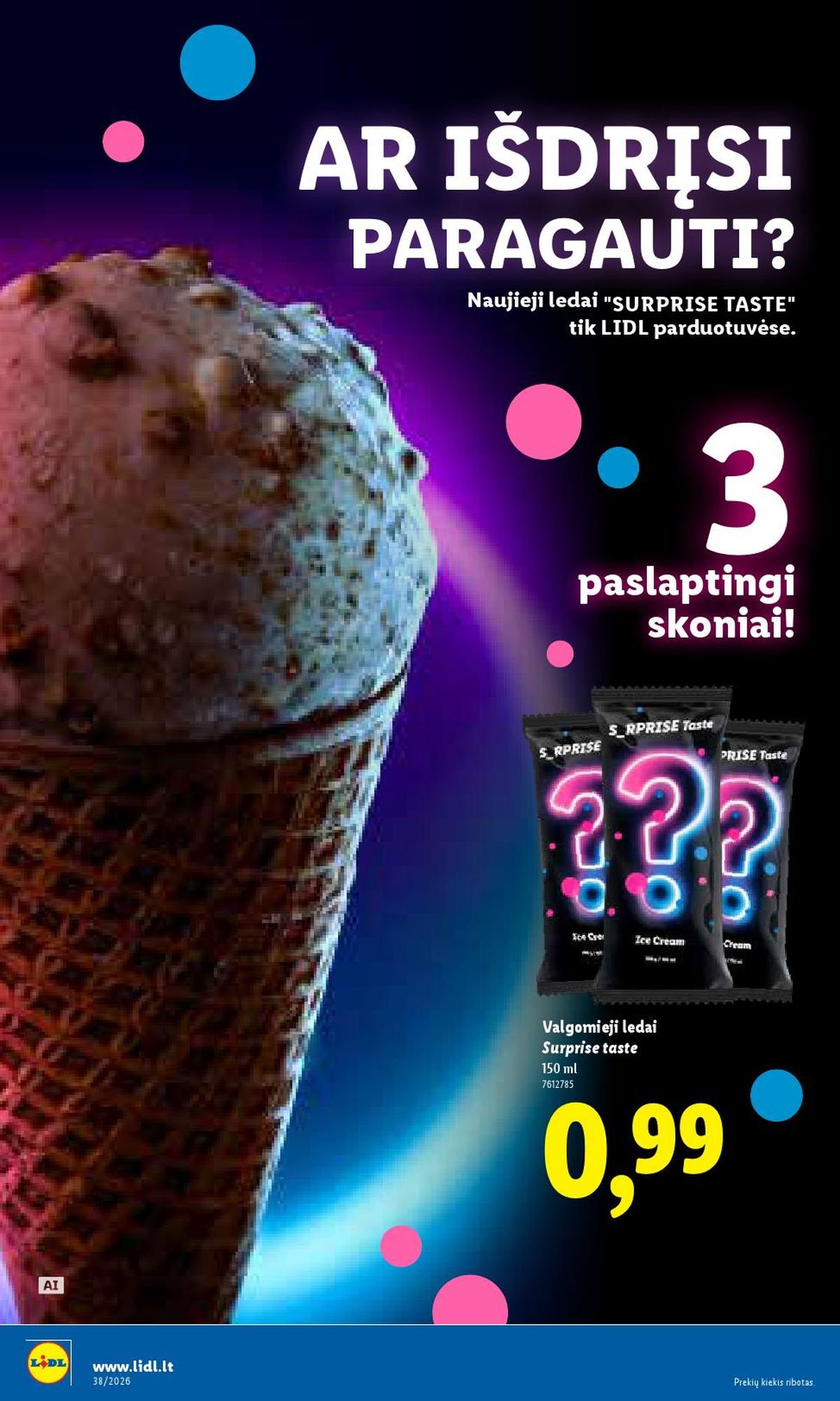 LIDL - Maisto prekių pasiūlymai (2026 09 14 - 2026 09 20)