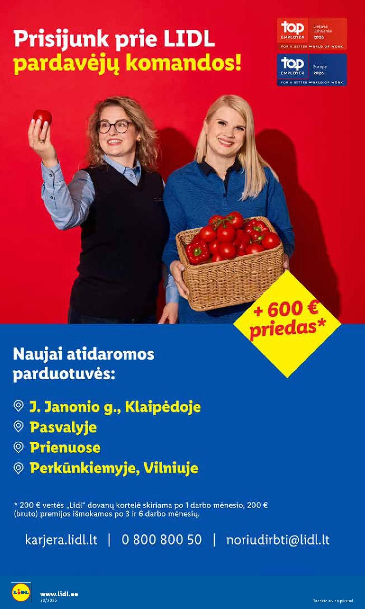 LIDL - Maisto prekių pasiūlymai (2026 09 14 - 2026 09 20)