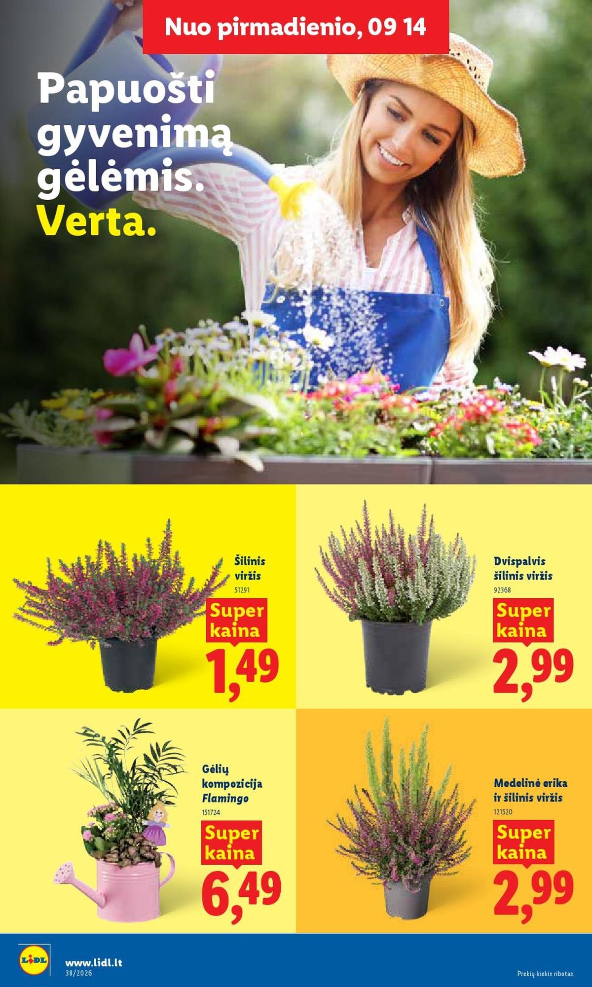 LIDL - Maisto prekių pasiūlymai (2026 09 14 - 2026 09 20)