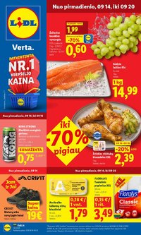 LIDL - Maisto prekių pasiūlymai (2026 09 14 - 2026 09 20)