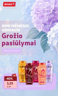 RIMI - GROŽIO prekių katalogas (2026 07 28 - 2026 08 24)