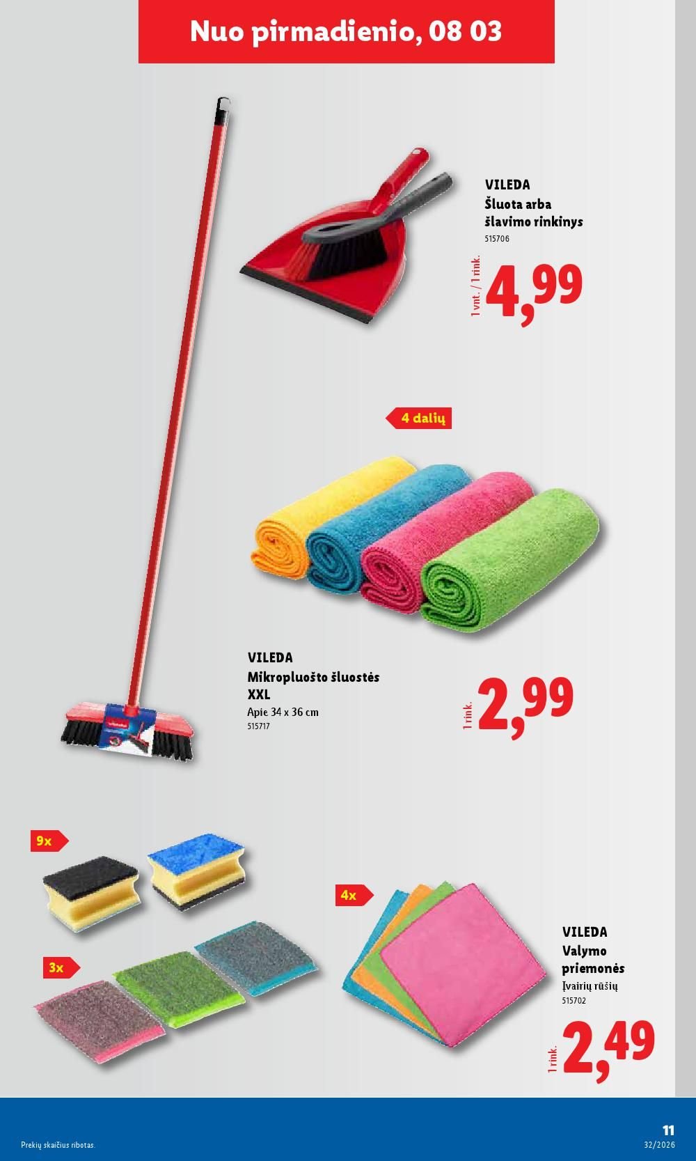 LIDL - Ne maisto prekių pasiūlymai (2026 08 03 - 2026 08 09)