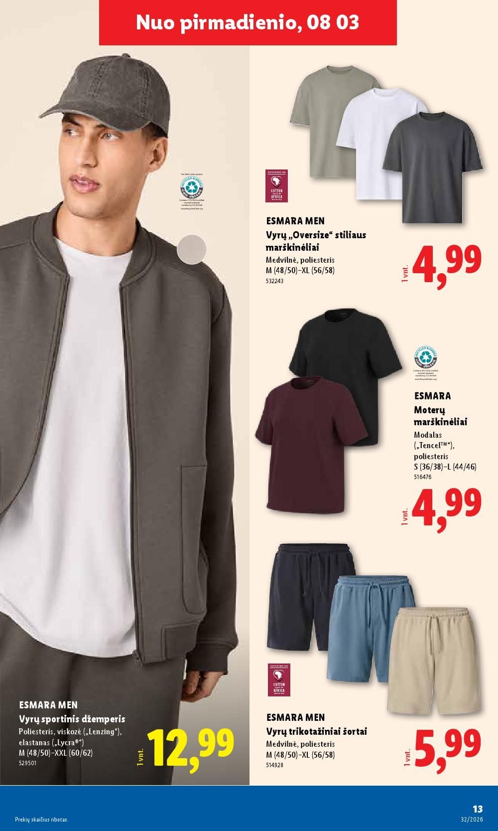 LIDL - Ne maisto prekių pasiūlymai (2026 08 03 - 2026 08 09)