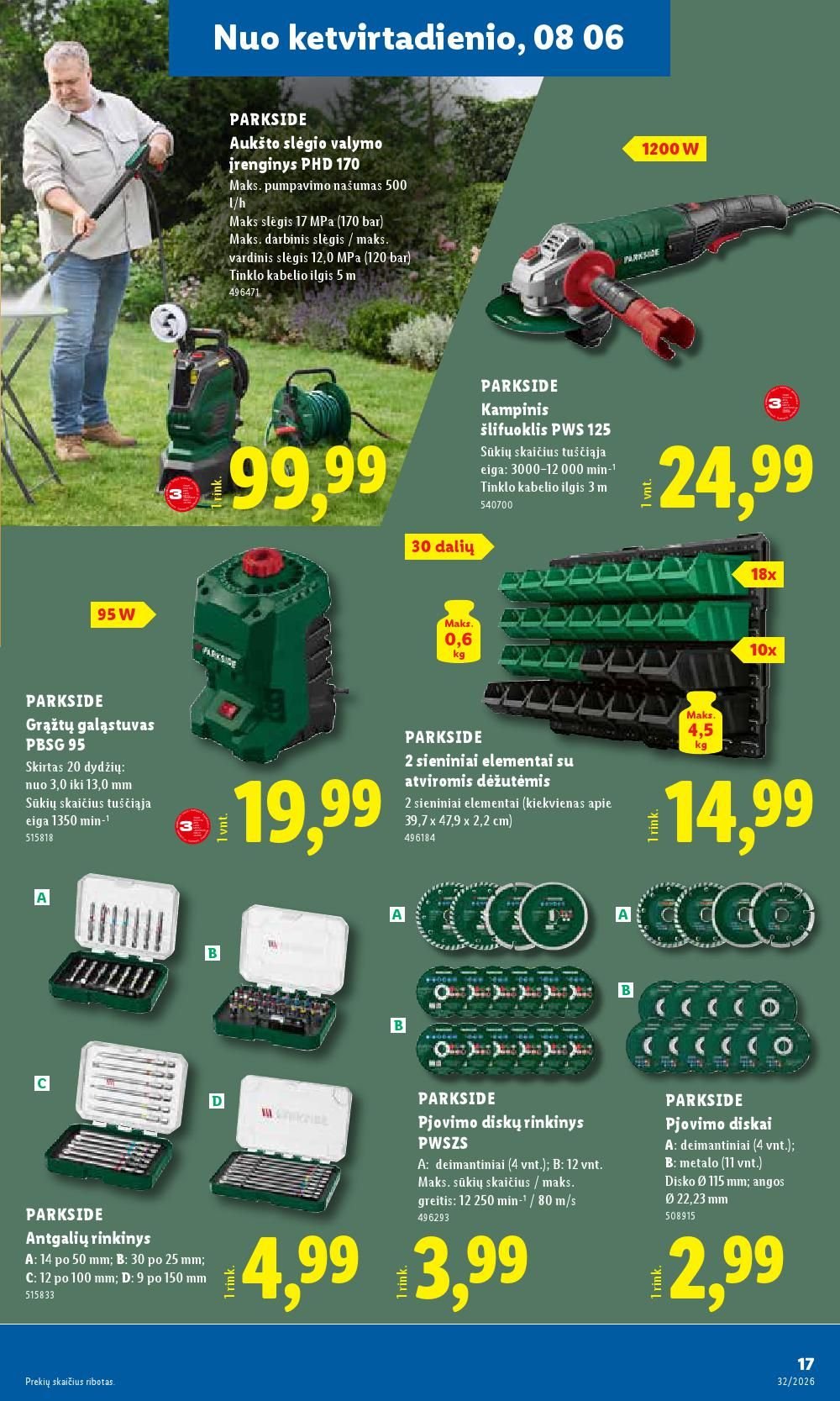 LIDL - Ne maisto prekių pasiūlymai (2026 08 03 - 2026 08 09)