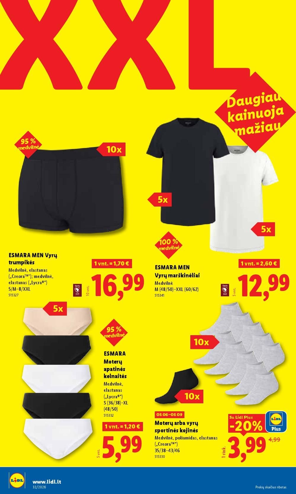 LIDL - Ne maisto prekių pasiūlymai (2026 08 03 - 2026 08 09)