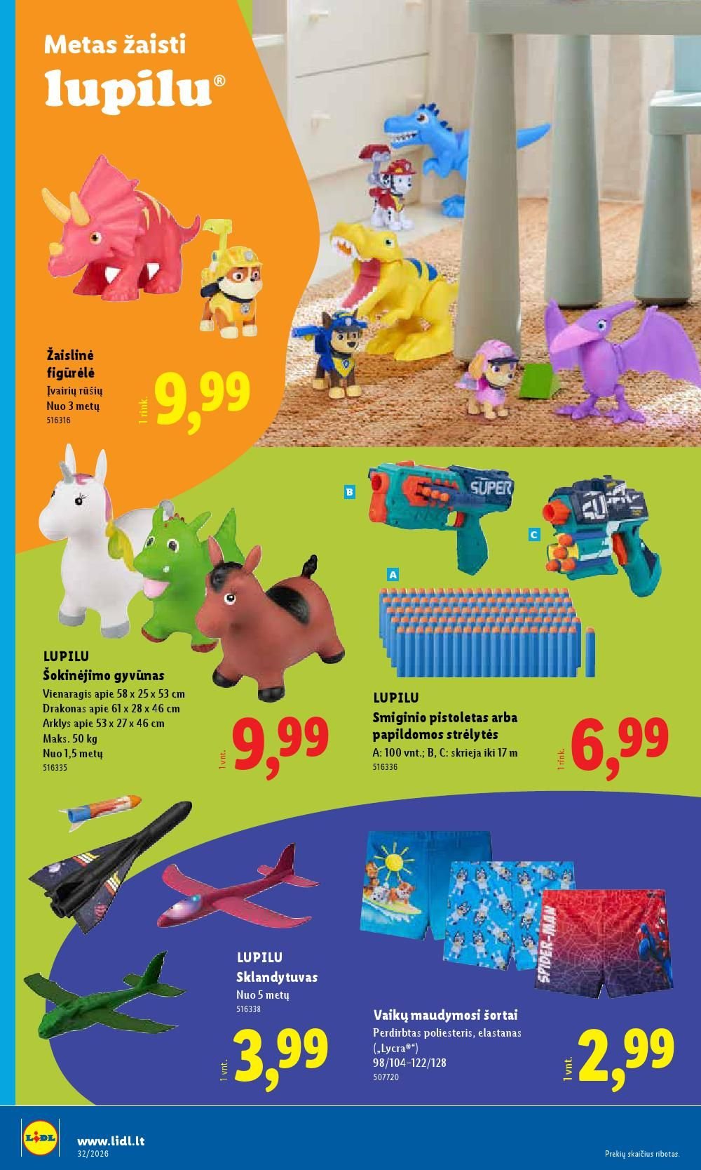 LIDL - Ne maisto prekių pasiūlymai (2026 08 03 - 2026 08 09)