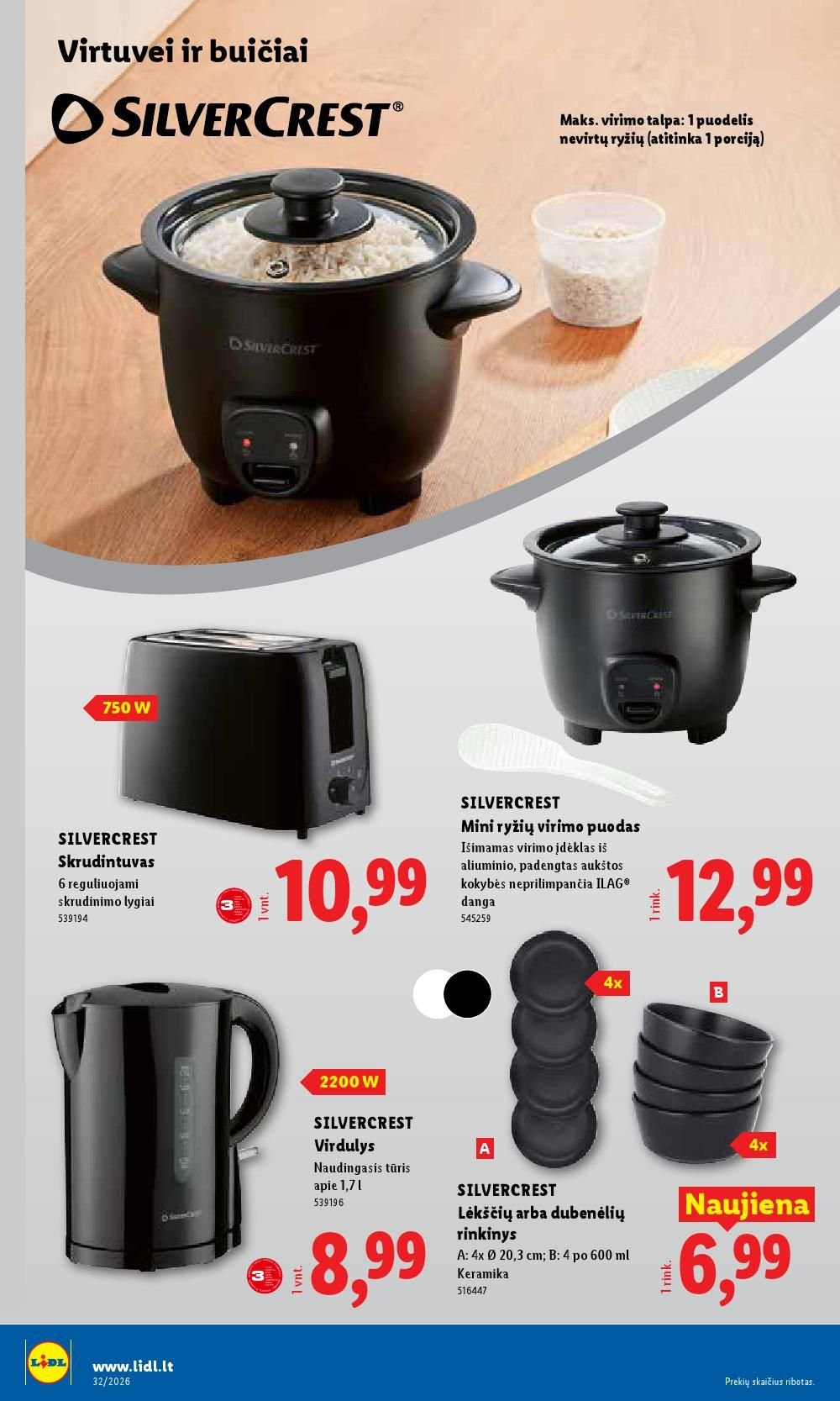 LIDL - Ne maisto prekių pasiūlymai (2026 08 03 - 2026 08 09)