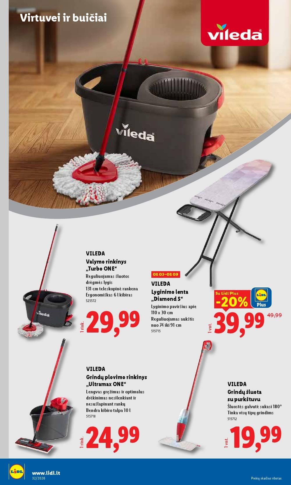 LIDL - Ne maisto prekių pasiūlymai (2026 08 03 - 2026 08 09)