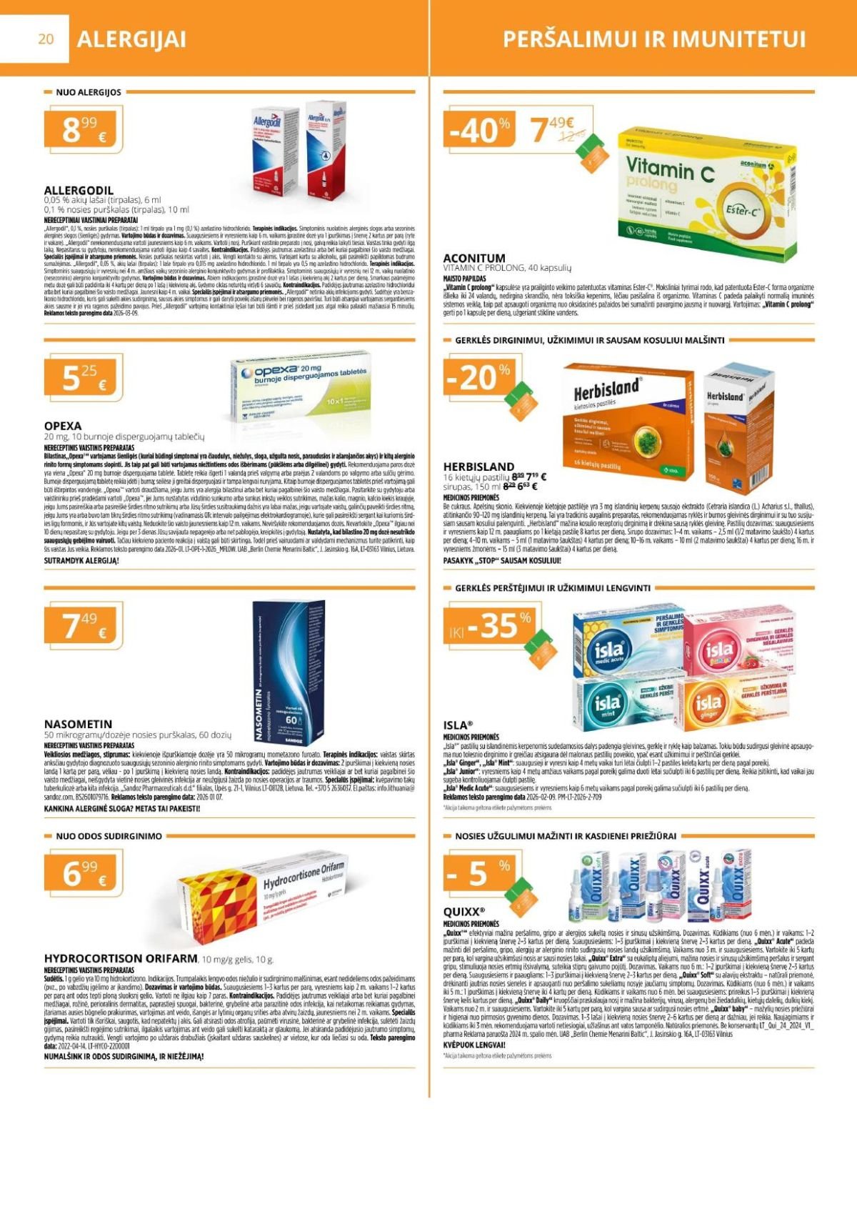 GINTARINĖ VAISTINĖ (2026 04 01 - 2026 04 30)