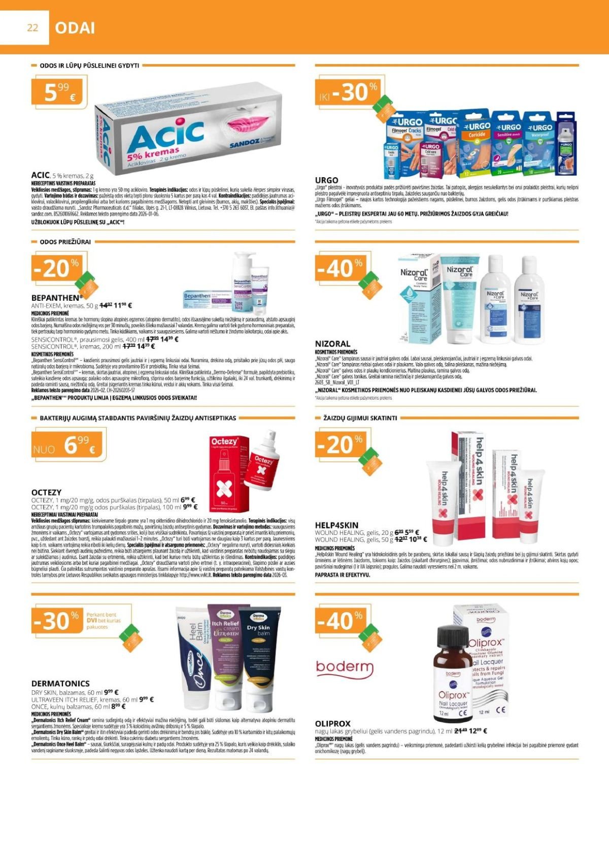 GINTARINĖ VAISTINĖ (2026 04 01 - 2026 04 30)