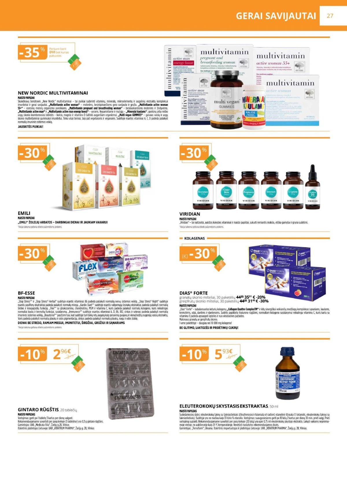 GINTARINĖ VAISTINĖ (2026 04 01 - 2026 04 30)