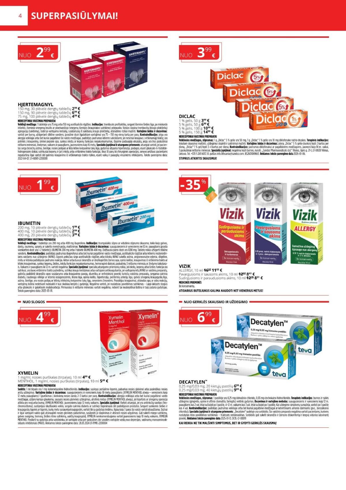 GINTARINĖ VAISTINĖ (2026 04 01 - 2026 04 30)