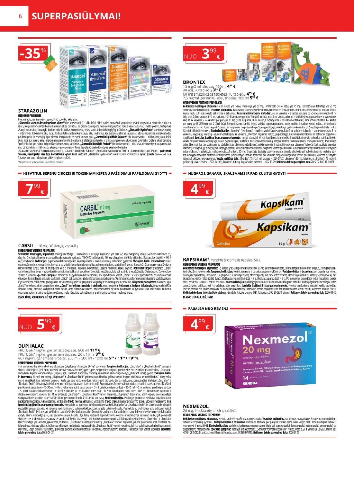 GINTARINĖ VAISTINĖ (2026 04 01 - 2026 04 30)