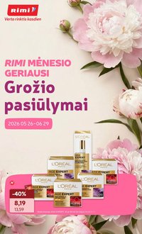 RIMI - GROŽIO prekių katalogas (2026 05 26 - 2026 06 29)