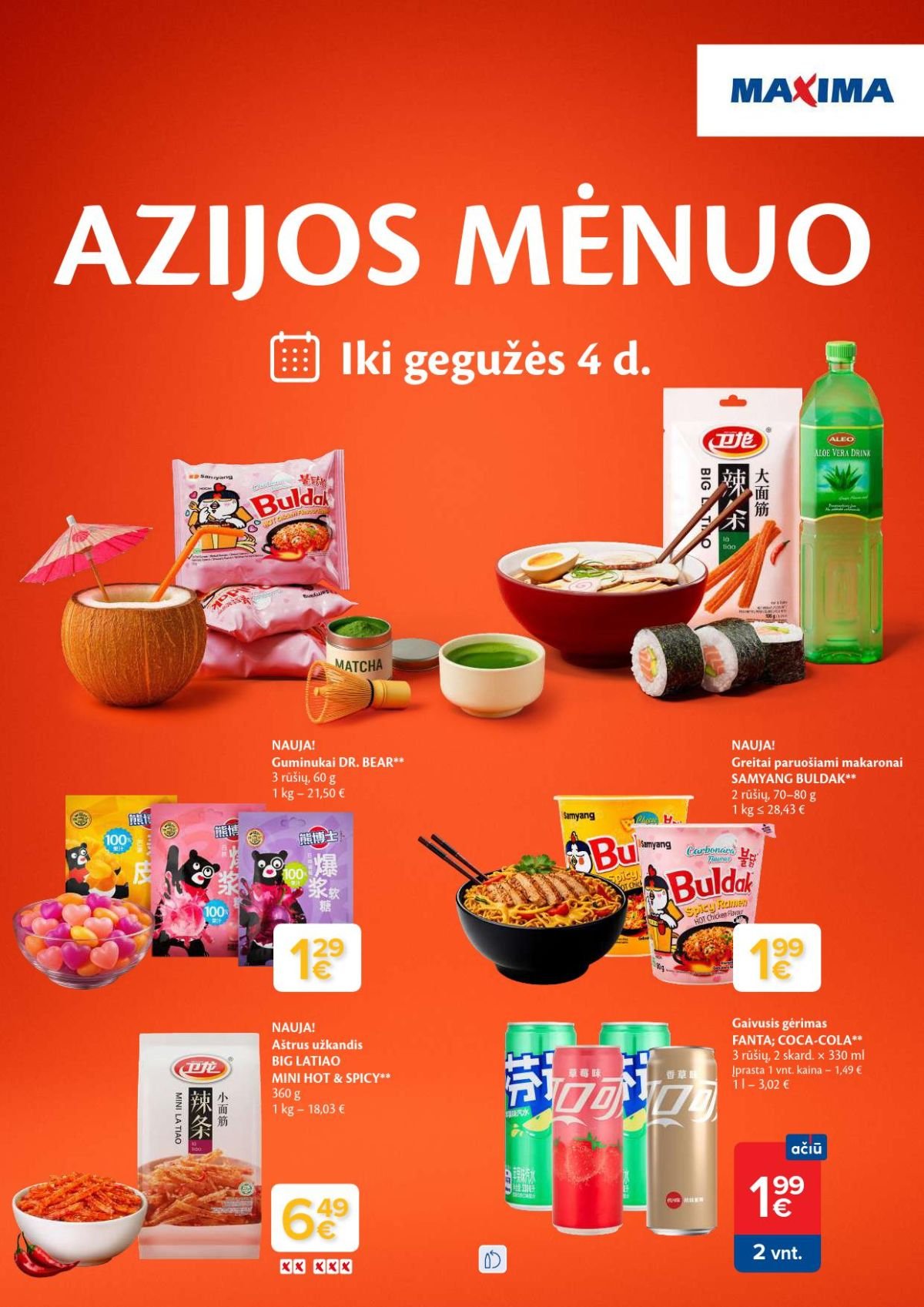 MAXIMA - Azijos mėnuo (2026 04 07 - 2026 05 04)