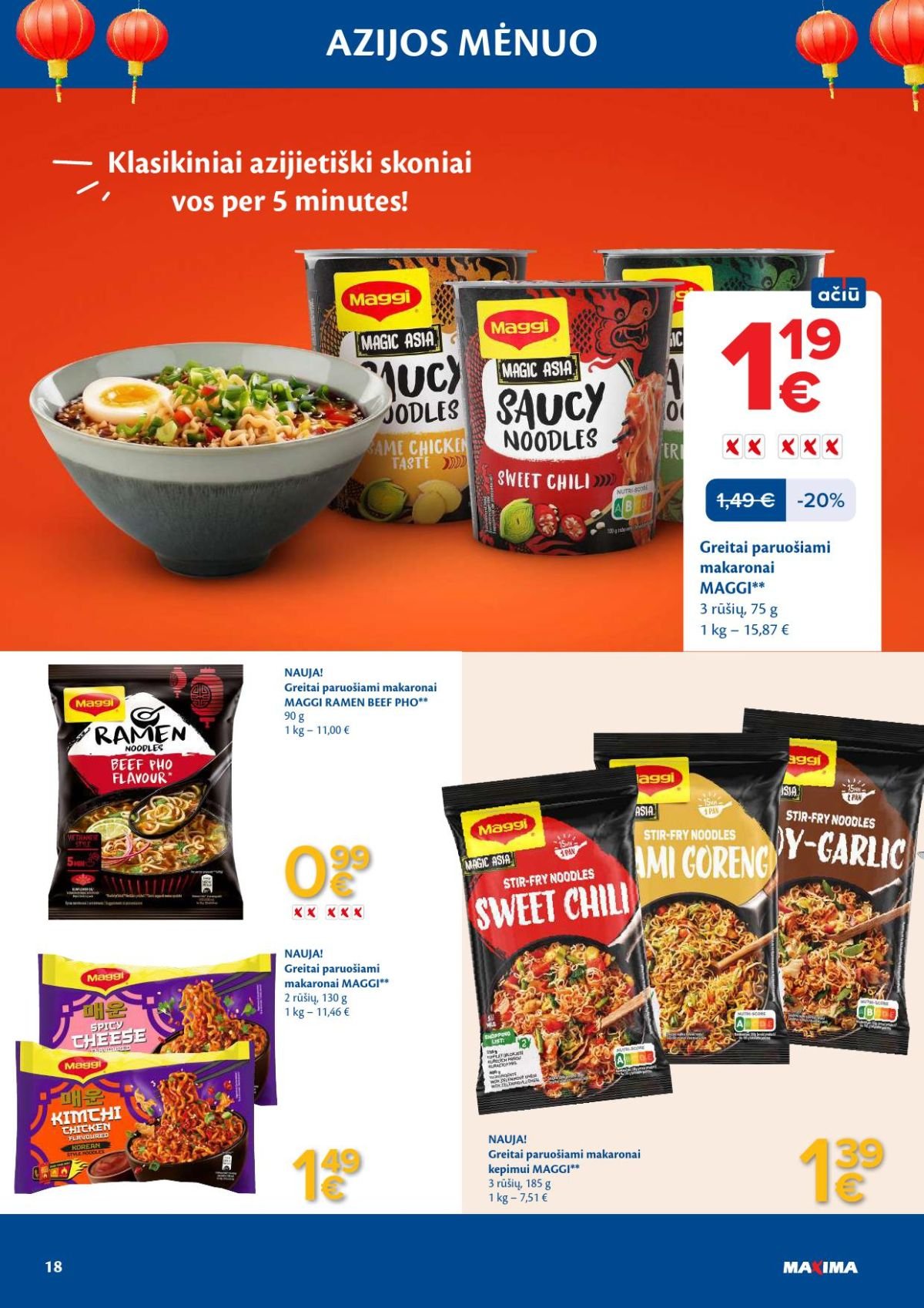 MAXIMA - Azijos mėnuo (2026 04 07 - 2026 05 04)