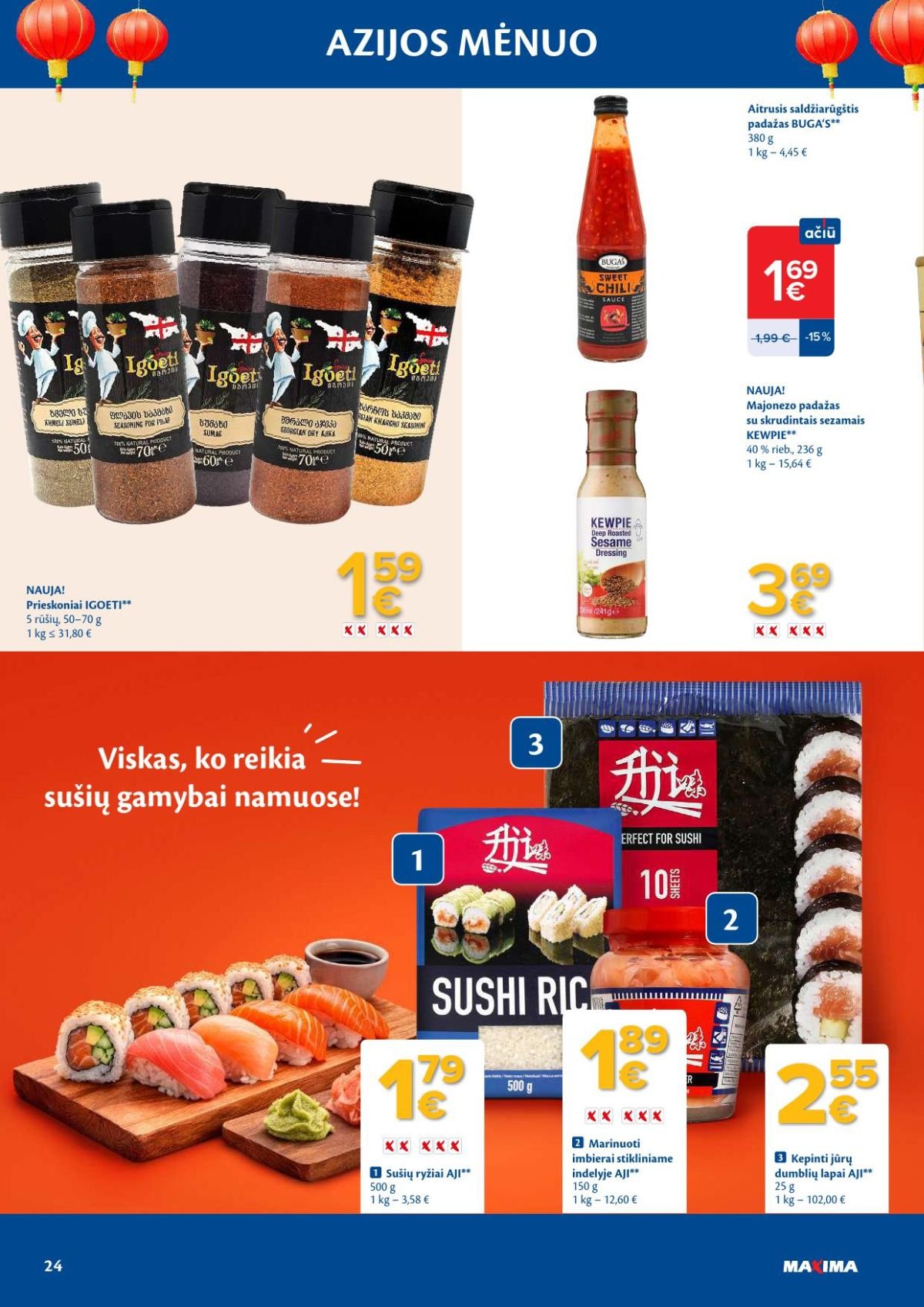 MAXIMA - Azijos mėnuo (2026 04 07 - 2026 05 04)