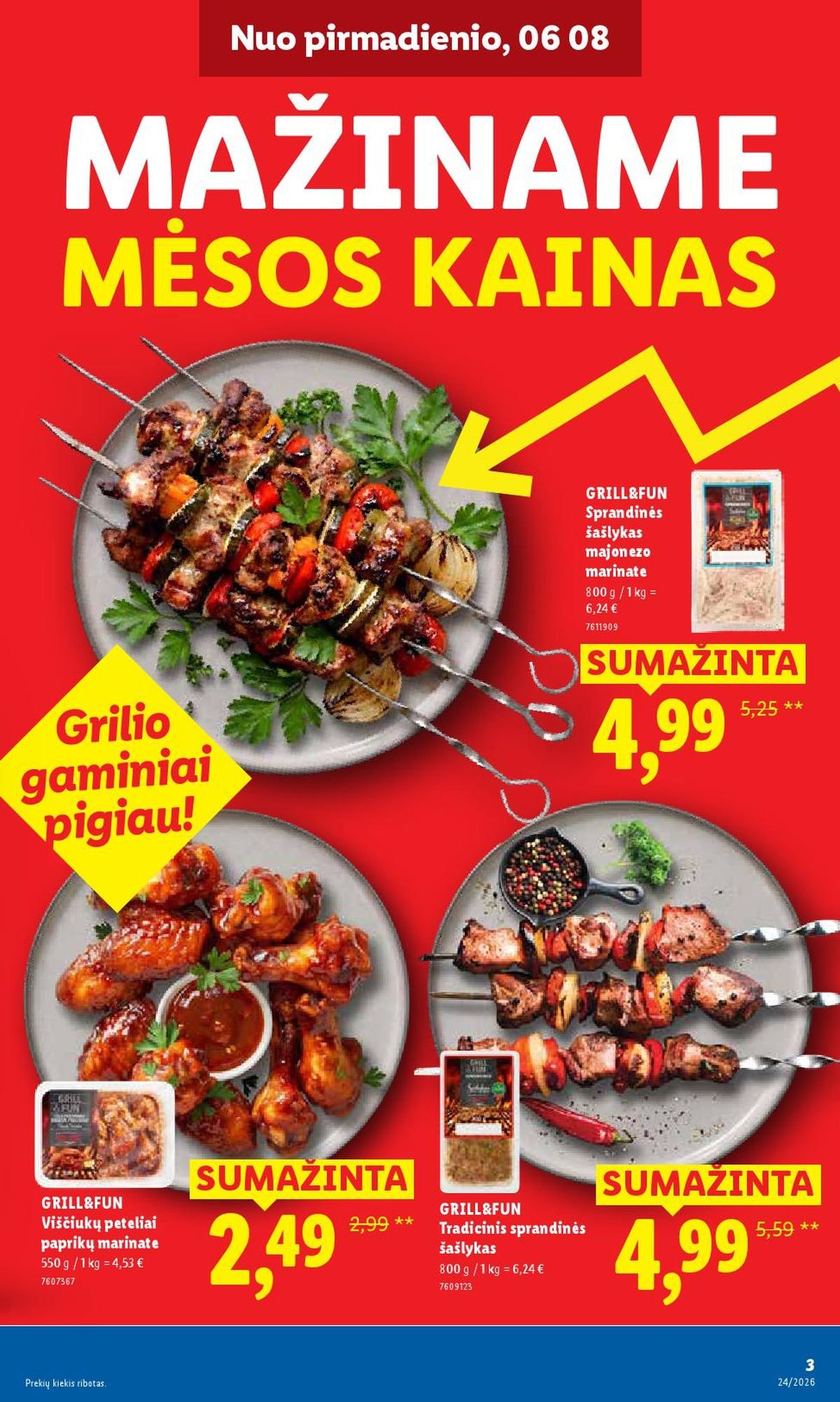 LIDL - Maisto prekių pasiūlymai (2026 06 08 - 2026 06 14)