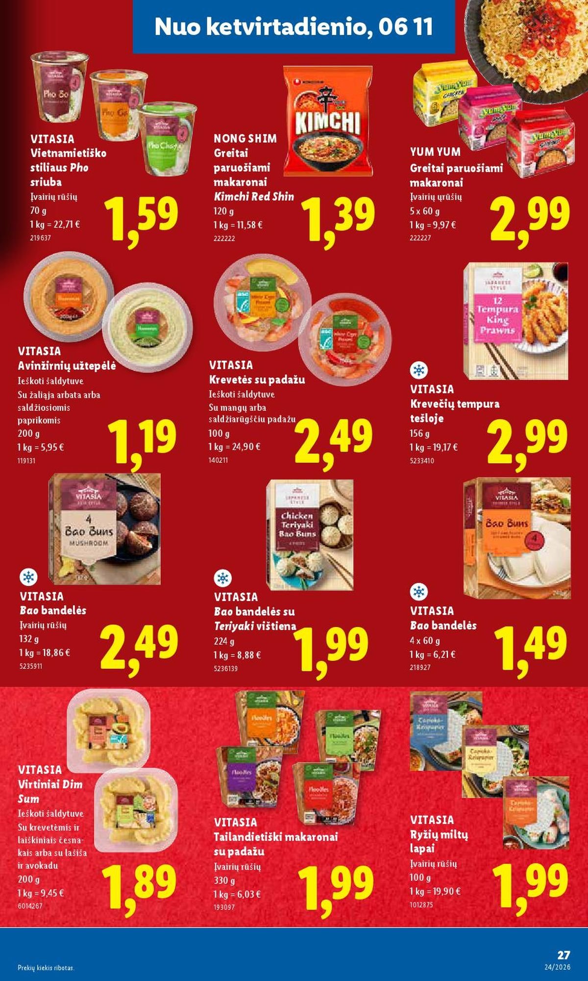LIDL - Maisto prekių pasiūlymai (2026 06 08 - 2026 06 14)
