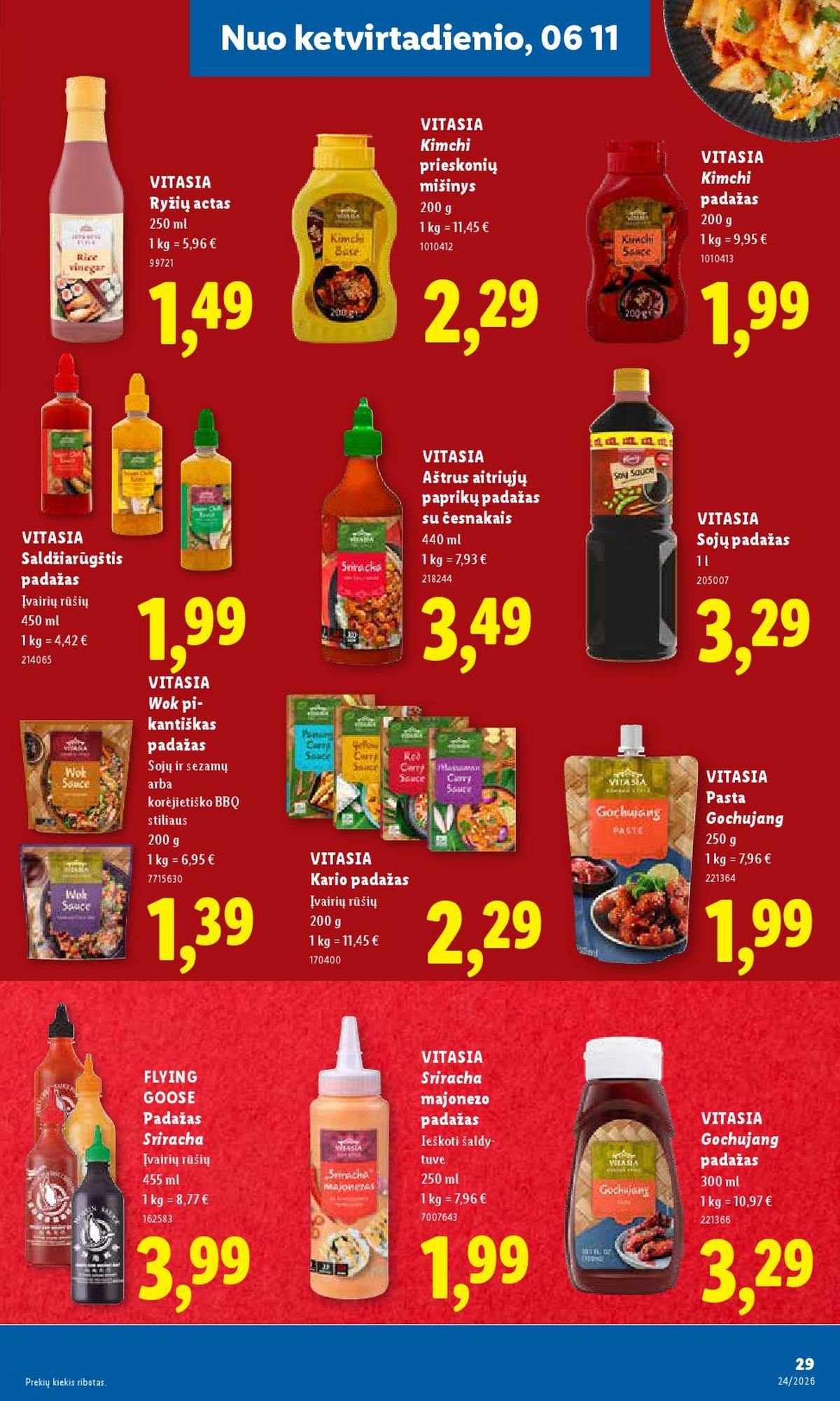 LIDL - Maisto prekių pasiūlymai (2026 06 08 - 2026 06 14)