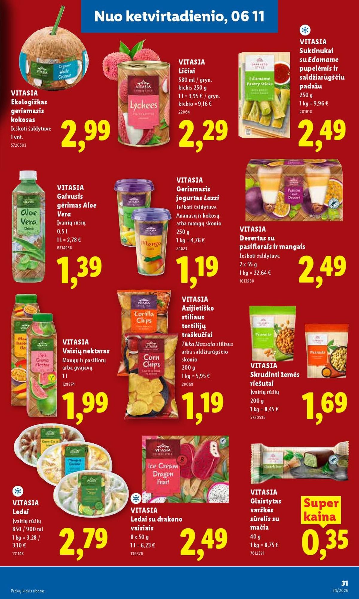 LIDL - Maisto prekių pasiūlymai (2026 06 08 - 2026 06 14)