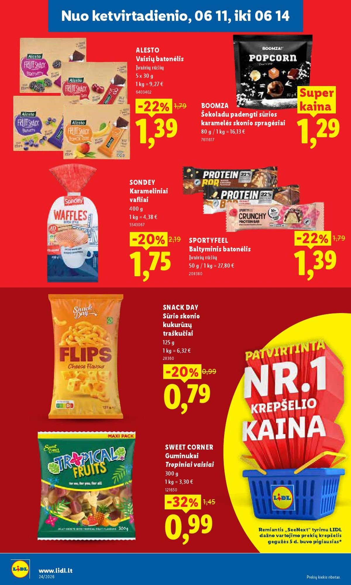 LIDL - Maisto prekių pasiūlymai (2026 06 08 - 2026 06 14)