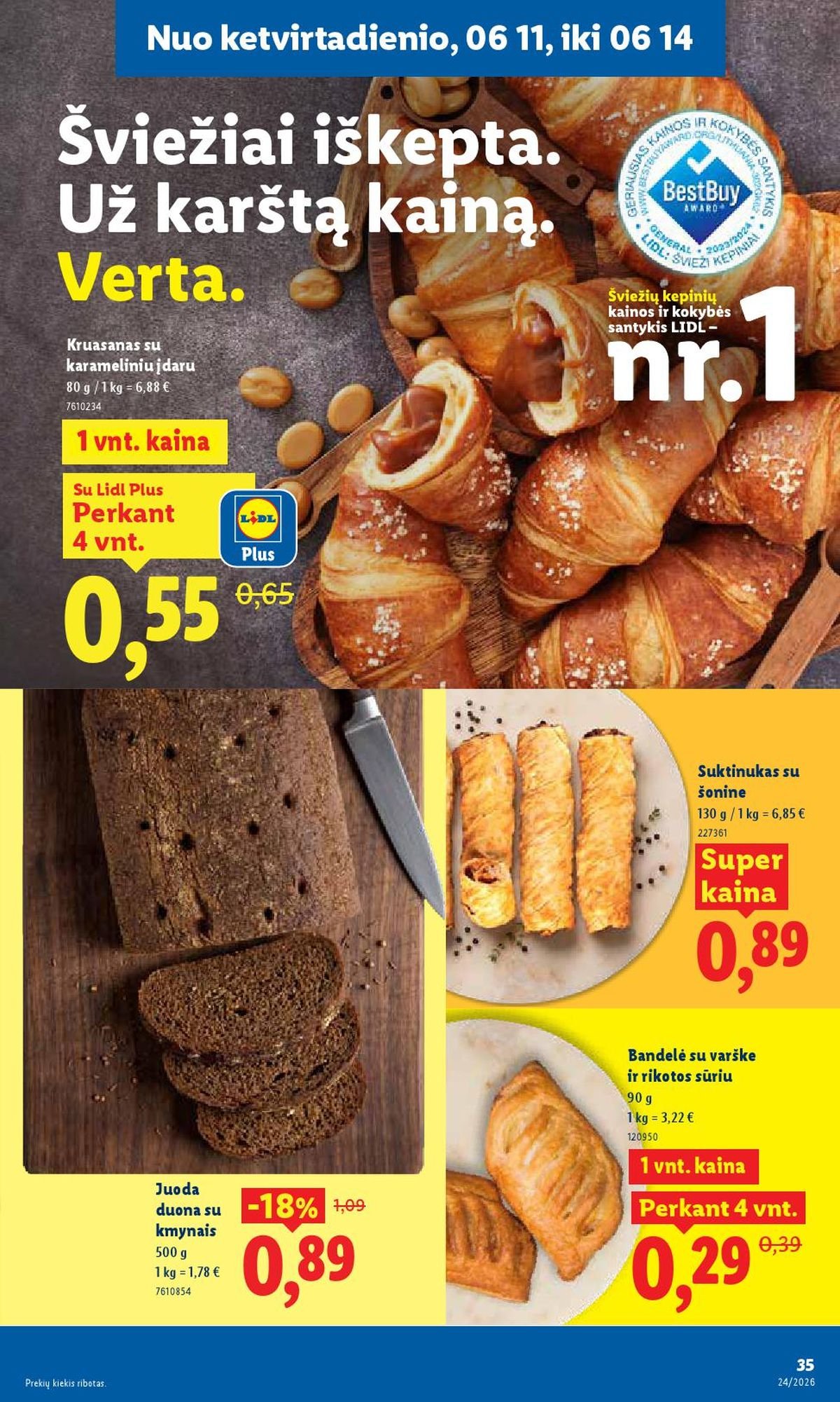 LIDL - Maisto prekių pasiūlymai (2026 06 08 - 2026 06 14)