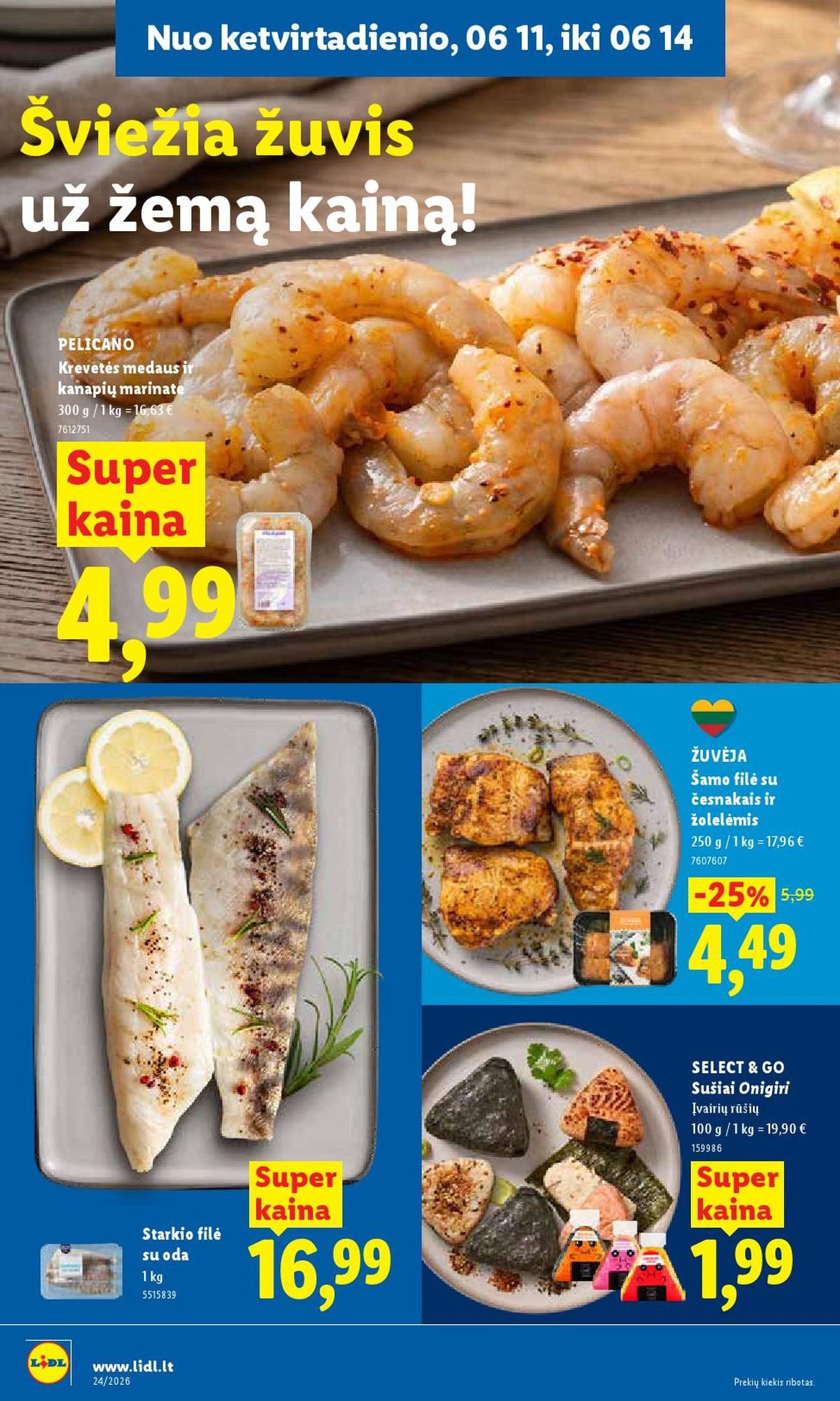 LIDL - Maisto prekių pasiūlymai (2026 06 08 - 2026 06 14)