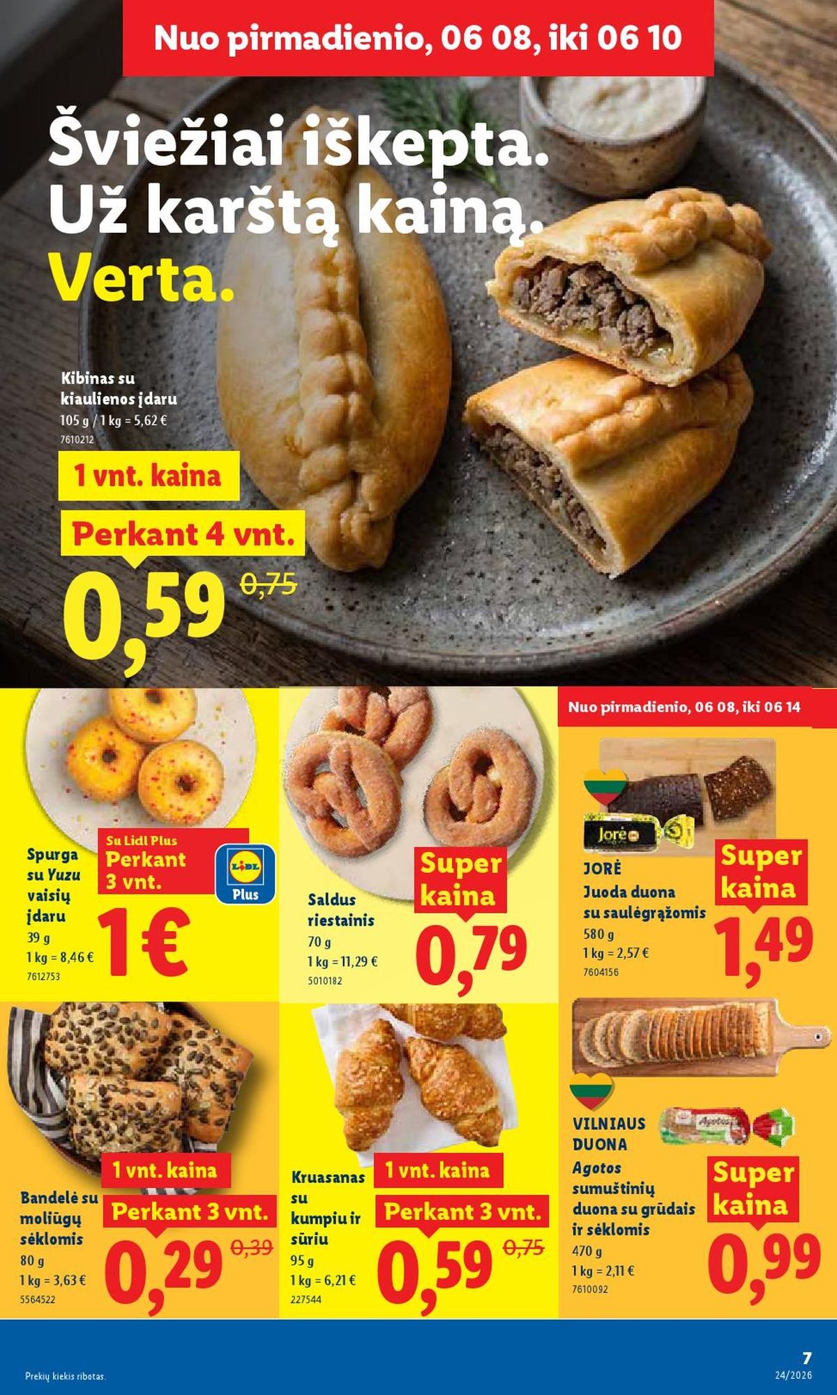 LIDL - Maisto prekių pasiūlymai (2026 06 08 - 2026 06 14)