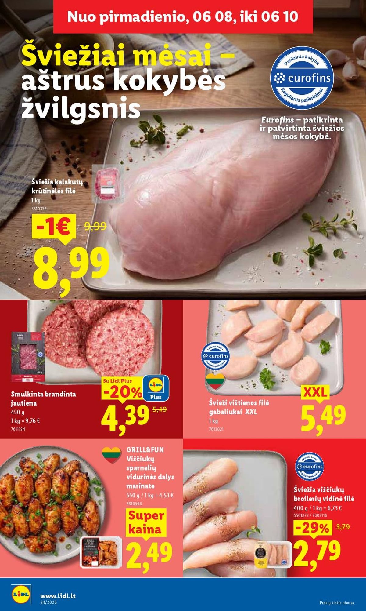 LIDL - Maisto prekių pasiūlymai (2026 06 08 - 2026 06 14)