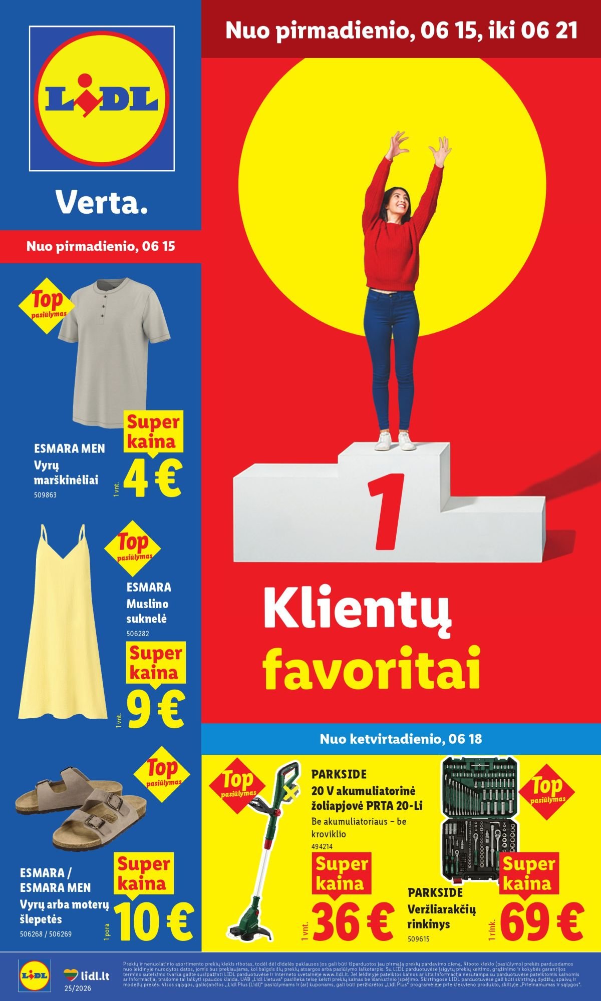 LIDL - Ne maisto prekių pasiūlymai (2026 06 15 - 2026 06 21)