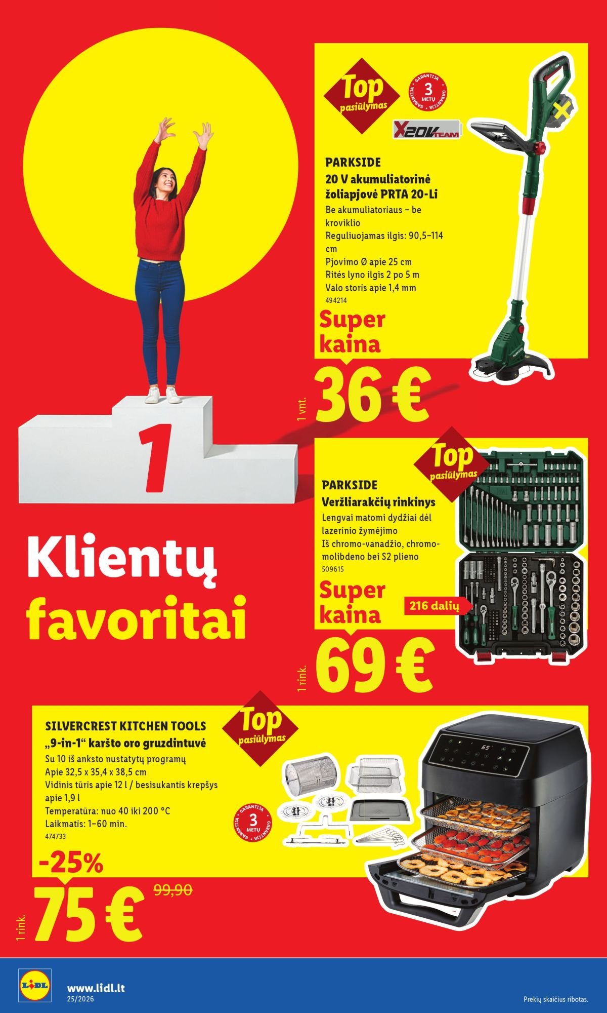 LIDL - Ne maisto prekių pasiūlymai (2026 06 15 - 2026 06 21)