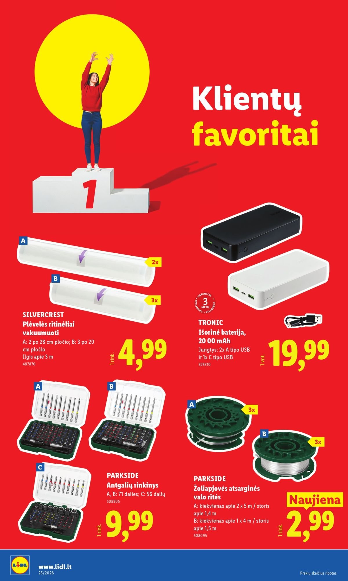 LIDL - Ne maisto prekių pasiūlymai (2026 06 15 - 2026 06 21)