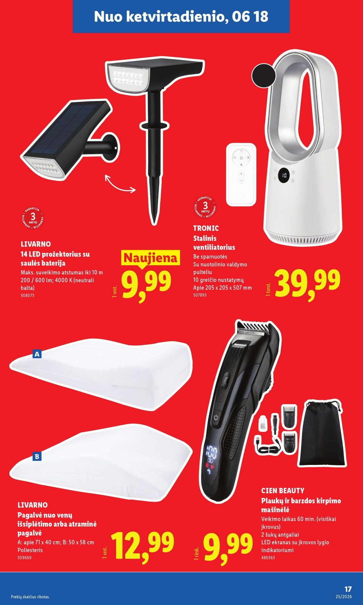 LIDL - Ne maisto prekių pasiūlymai (2026 06 15 - 2026 06 21)