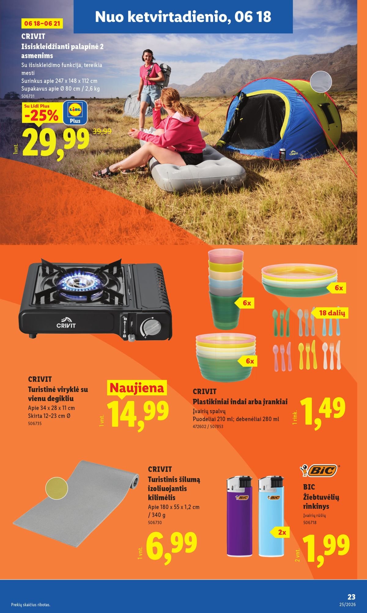 LIDL - Ne maisto prekių pasiūlymai (2026 06 15 - 2026 06 21)