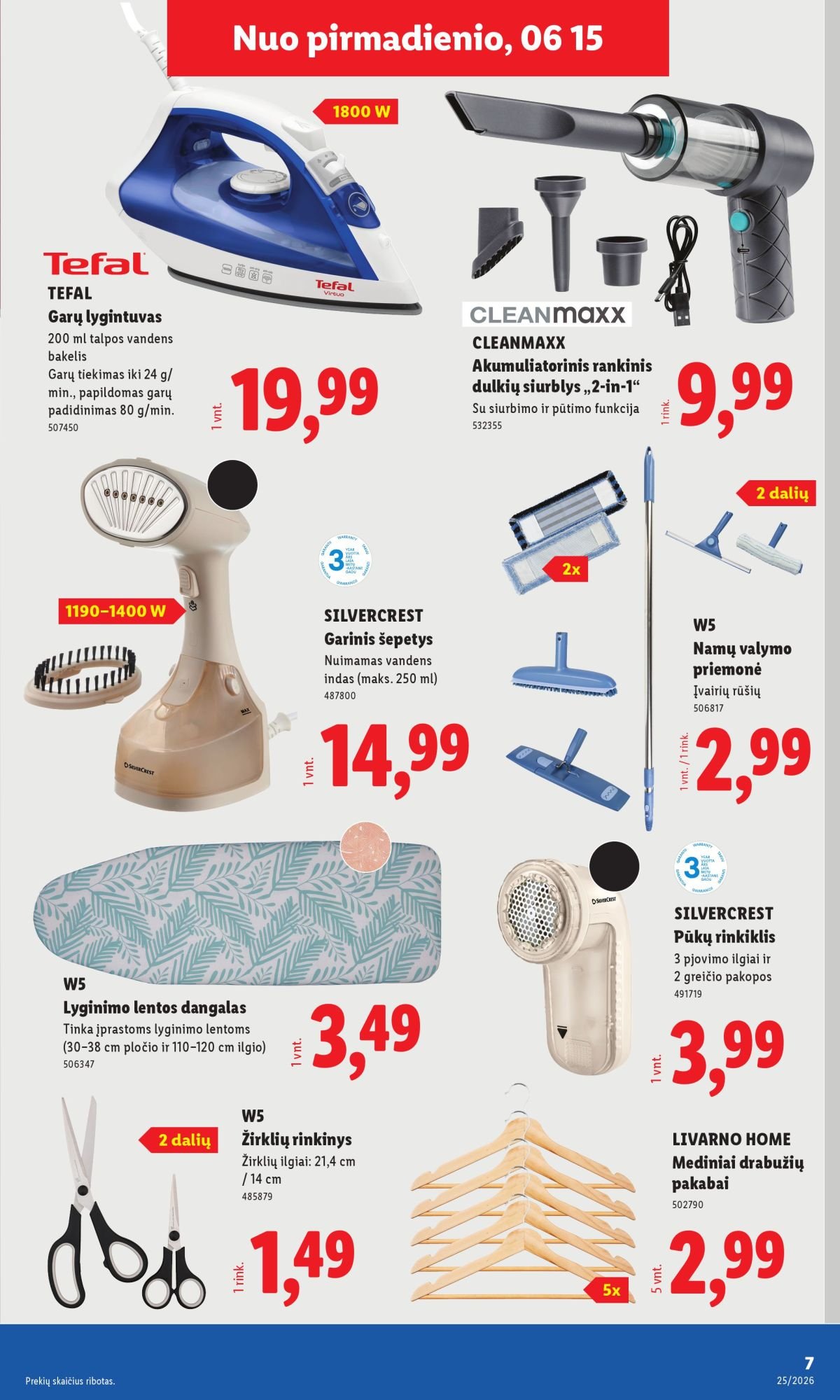LIDL - Ne maisto prekių pasiūlymai (2026 06 15 - 2026 06 21)