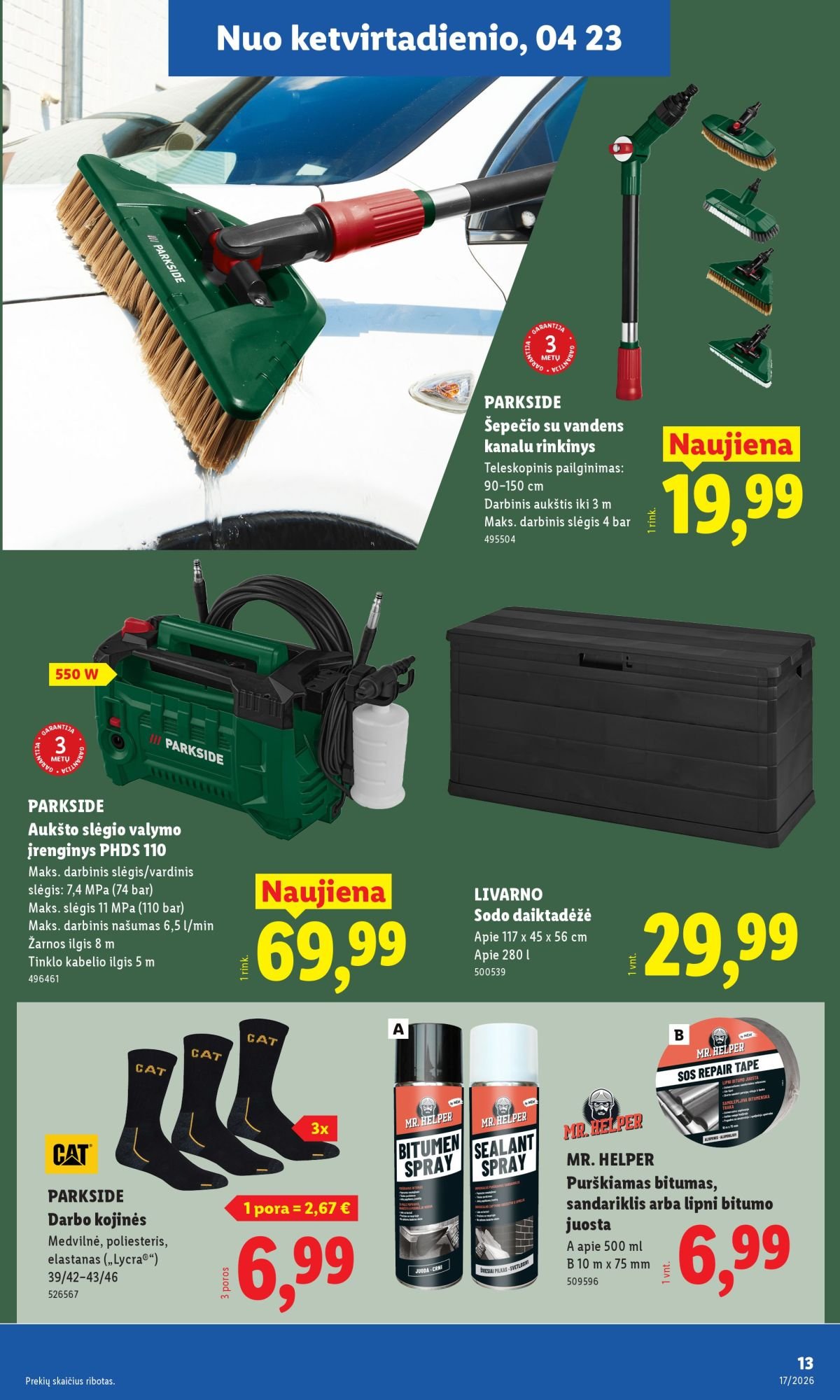 LIDL - Ne maisto prekių pasiūlymai (2026 04 20 - 2026 04 26)