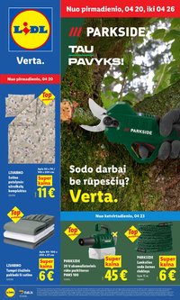 LIDL - Ne maisto prekių pasiūlymai (2026 04 20 - 2026 04 26)