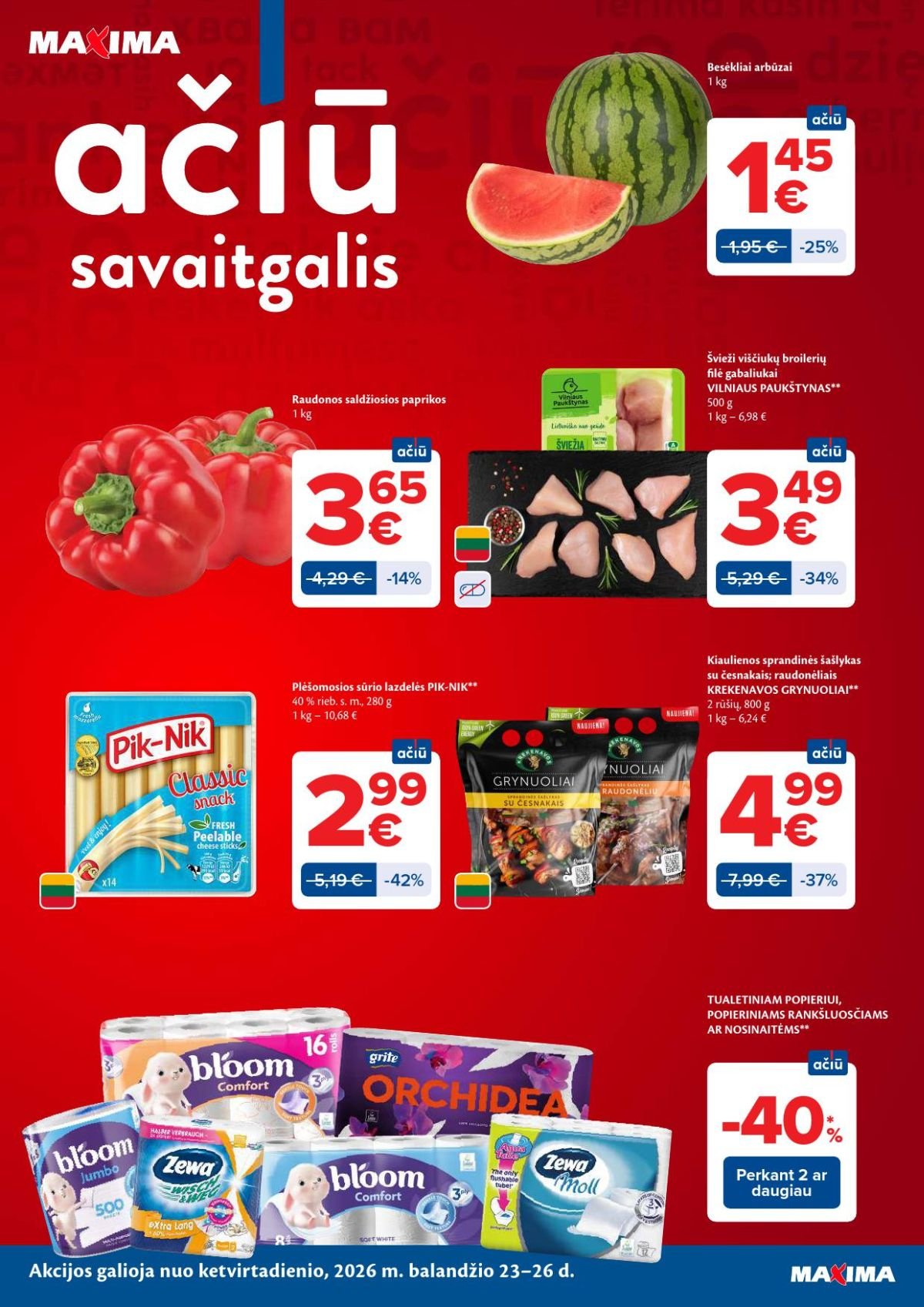 MAXIMA - Kaininis leidinys Nr.17 (2026 04 21 - 2026 04 27)