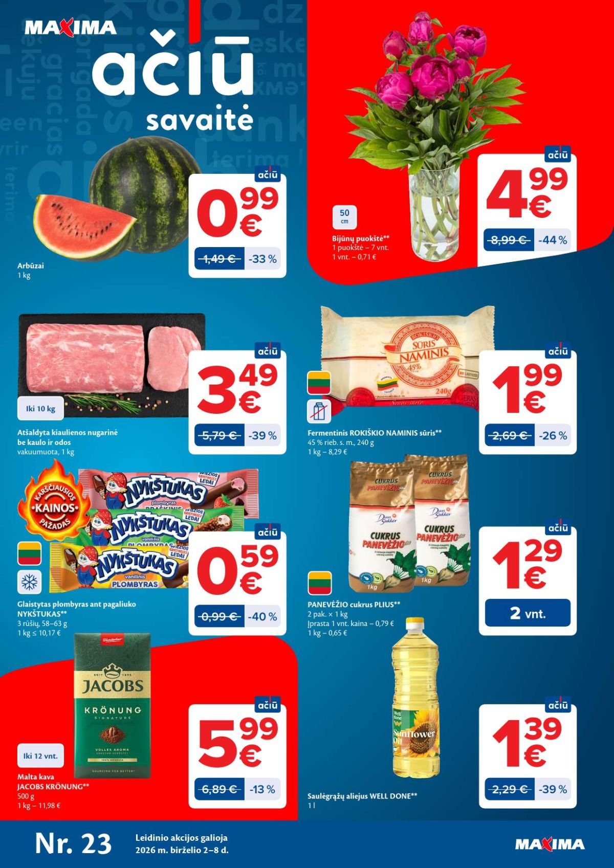 MAXIMA - Kaininis leidinys Nr.23 (2026 06 02 - 2026 06 08)
