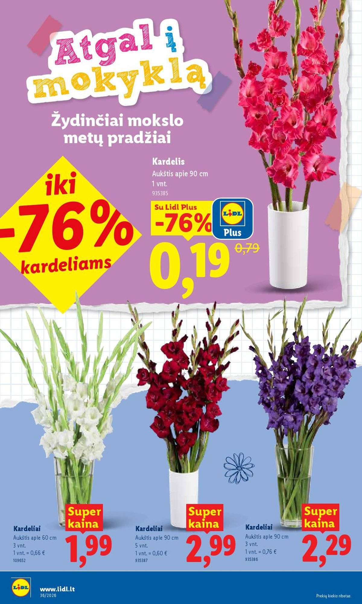 LIDL - Maisto prekių pasiūlymai (2026 08 31 - 2026 09 06)